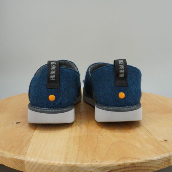 Samuel Hubbard Spring Back Mens Size 9.5 Comfort Shoes Royal Blue Felted Fleece - Picture 4 of 9